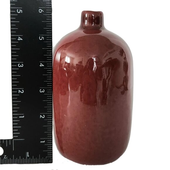 Crate & Barrel Red Bud Vase Small Jug Crock Decor Boho Cottage Crate&Barrel - Picture 4 of 5